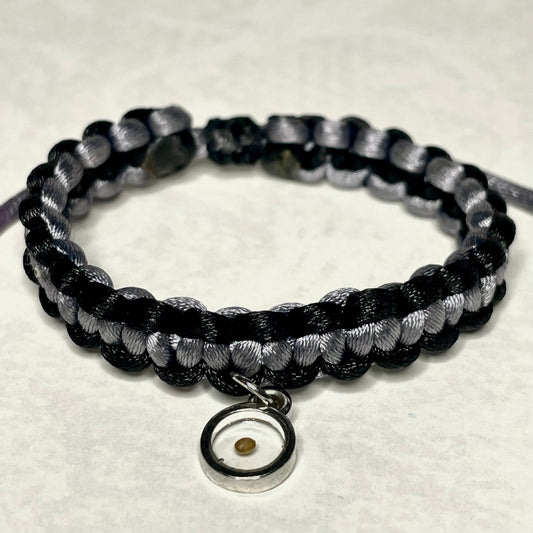 Charcoal Faith Mini Bracelet